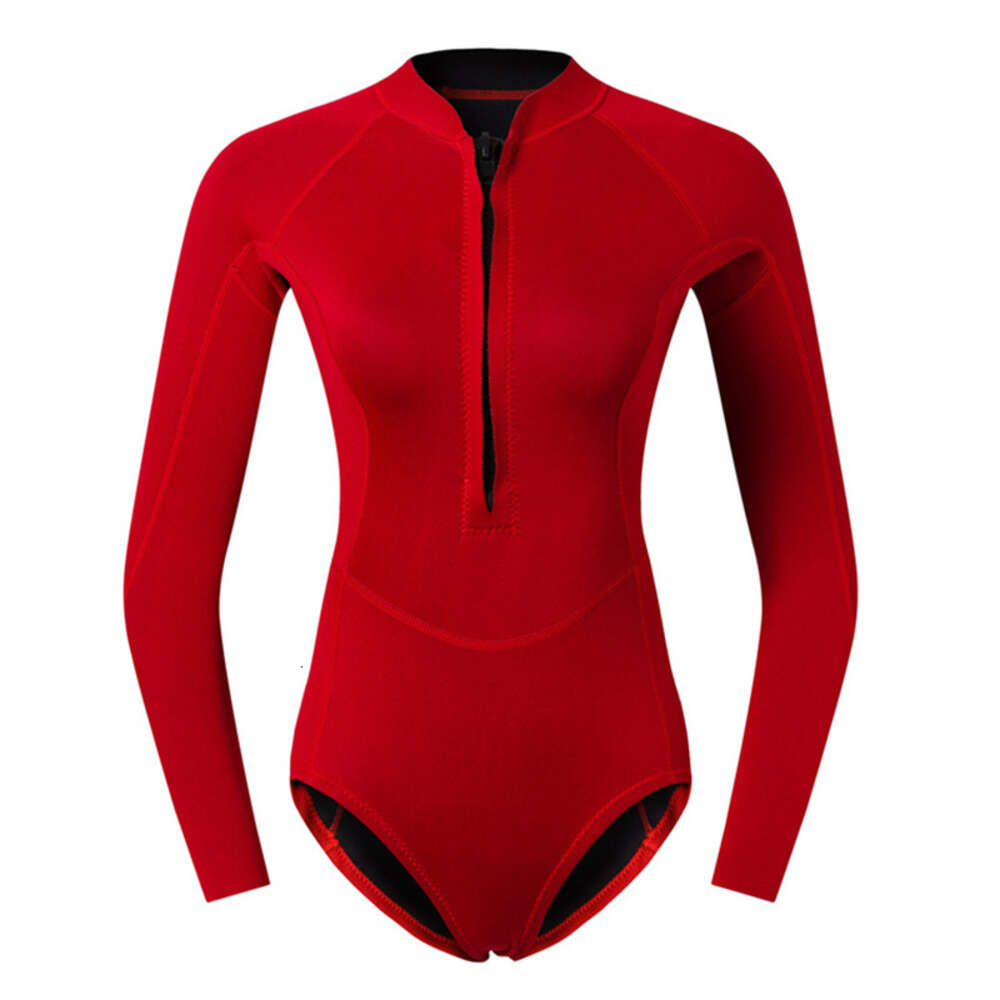 2mm diving women's wet one piece swimsuit, surfing, snorkeling, deep diving, sun protection, jellyfish suit, bikini outdoor H520-160