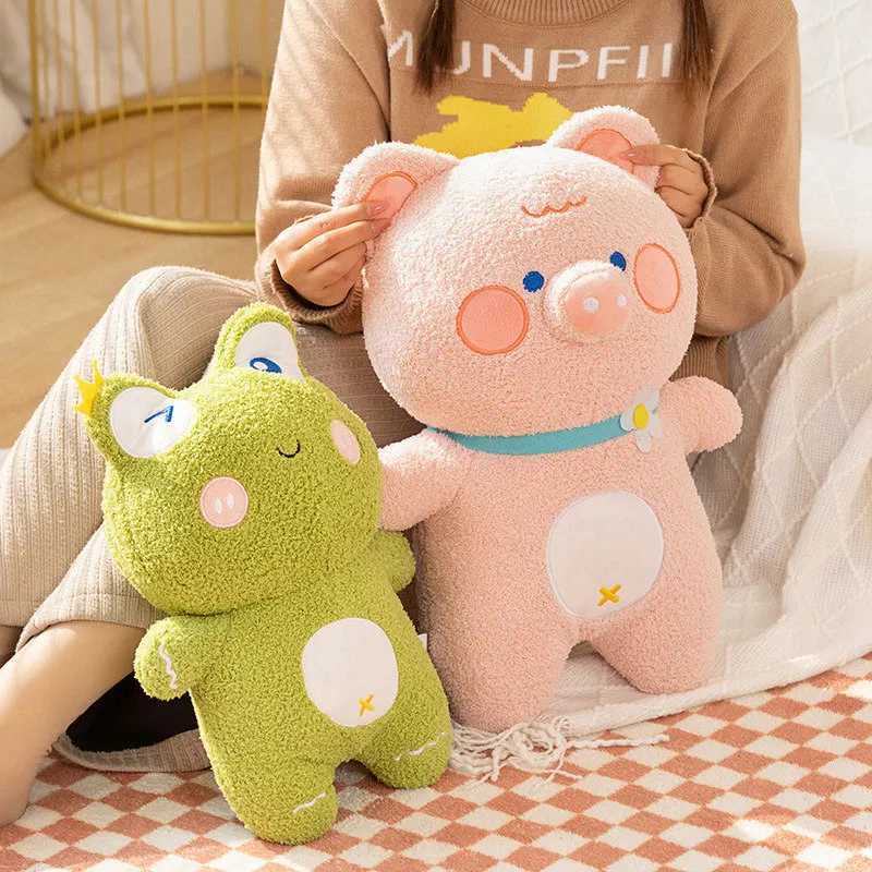 Stuffed Plush Animals Cute Stuffed Animals Plush Toy Kaii Frog Panda Bunny Pig Plushies Doll Cartoon Soft Kids Babys Toys for Girls Boys Child Gifts