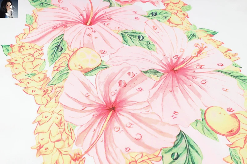 Pink White Color Match Flower Print Shorts Shirts Set High Quality Men Women Thin Fabric Hawaii Beach Holiday Surf Suit Summer 240518