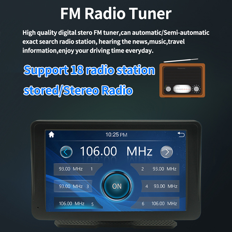 7 inch Car Ra Android Auto Wireless Carplay Car Stereo Rotated 270 Degree USB SD FM GPS Navigation Au Universal PN007A C251017
