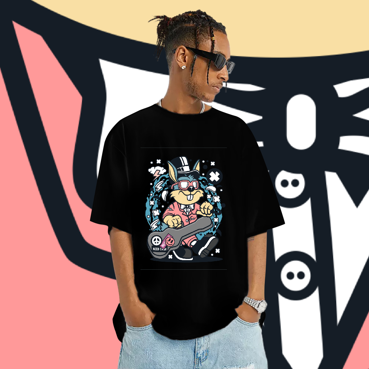 Men T Shirts Fashion Styles Casual Tees Cotton Soft Designer Branded Mens Anime Cartoon Printed Tee Tops