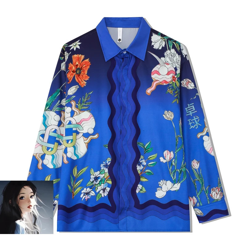 Hawaii Beach Long Sleeve Shirt Multi Versions Pattern Print Clothes Men Women 240518