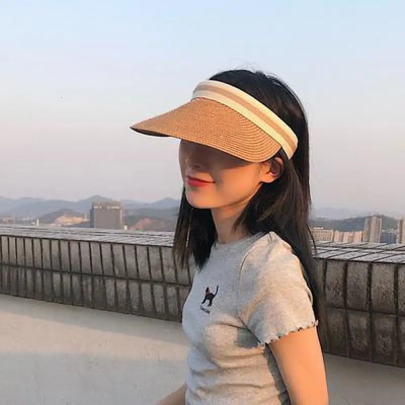 COKK Hats For Women Summer Empty Top Straw Hat Sunshade Sunscreen Beach Sun Hat Female Sun Protect Visor Parent Chid Kids Sunhat 240520