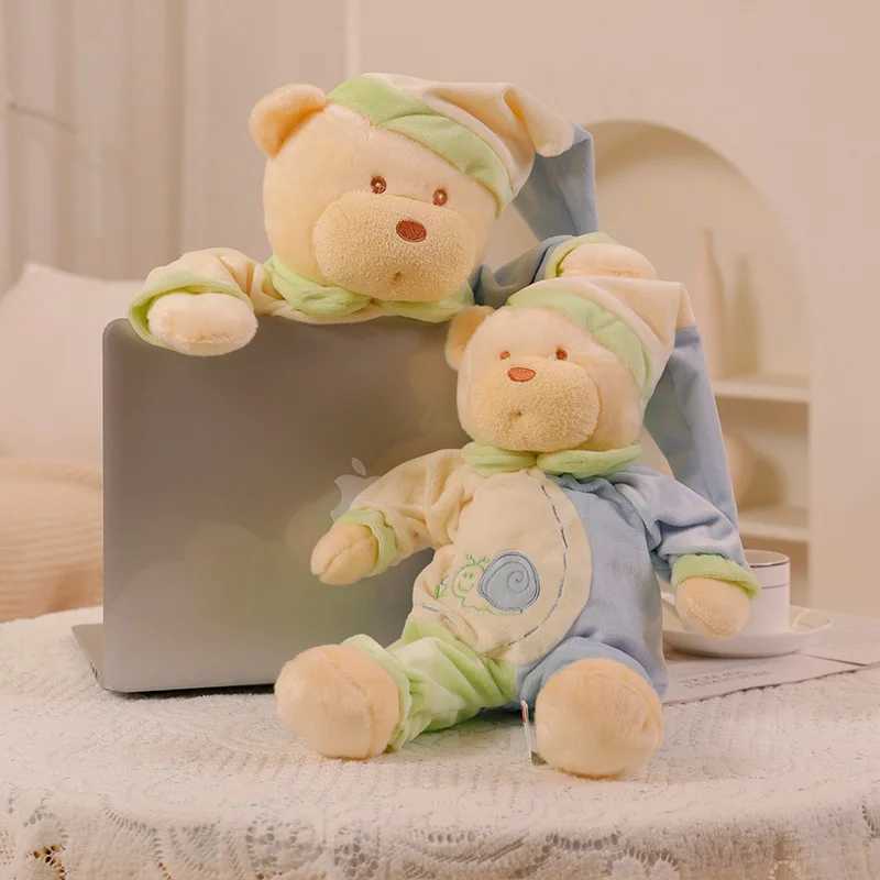 Stuffed Plush Animals Cute Bear Plush Toy Kaii Sleeping Pillow Stuffed Soft Kids Appease Doll Home Bedroom Decor Kid Girlfriend Birthday Gift