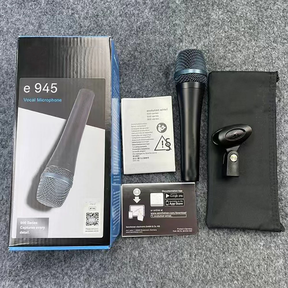 Top Quality e-945 Professional Dynamic Microphone Super cardioid Vocal 975 e945 Wired Podcast MZQ800 Clip Mic for Game TV Live Vocal Recording Perform