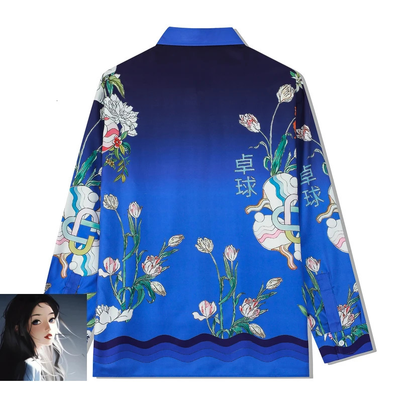 Hawaii Beach Long Sleeve Shirt Multi Versions Pattern Print Clothes Men Women 240518