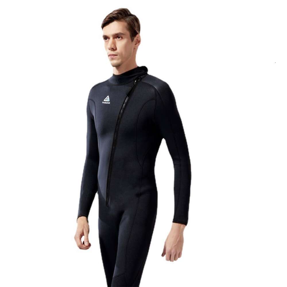 3mm Suit, Men's One Piece, Warm Surfing Jellyfish Clothes, Women's Long sleeved, Cold proof Diving Winter Swimming Clothes and Pants H520-14