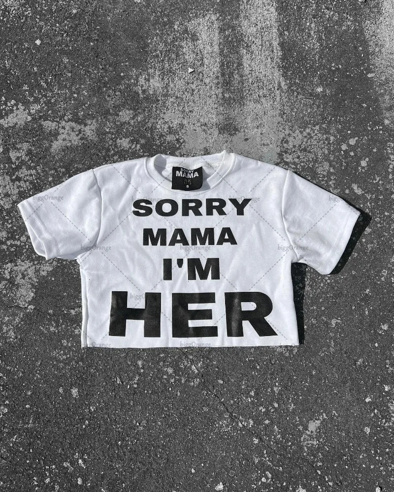 American Street Letter Printed Oversized Tshirt Y2K Harajuku Versatile Trendy Clothing Women Hiphop Casual Tops 240518