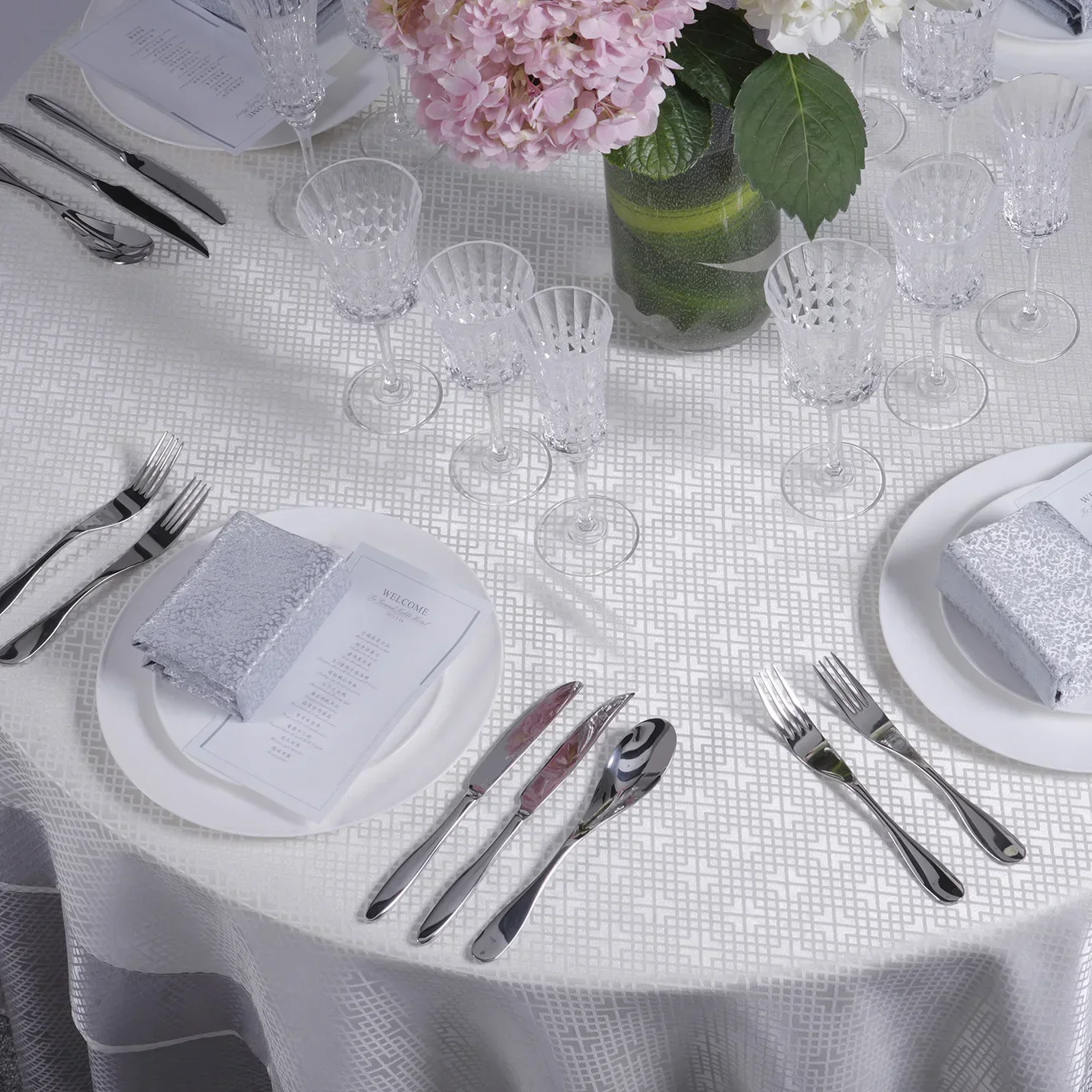 Mantel Antimanchas Impermeable Tela Round Table Cloth TEKR01