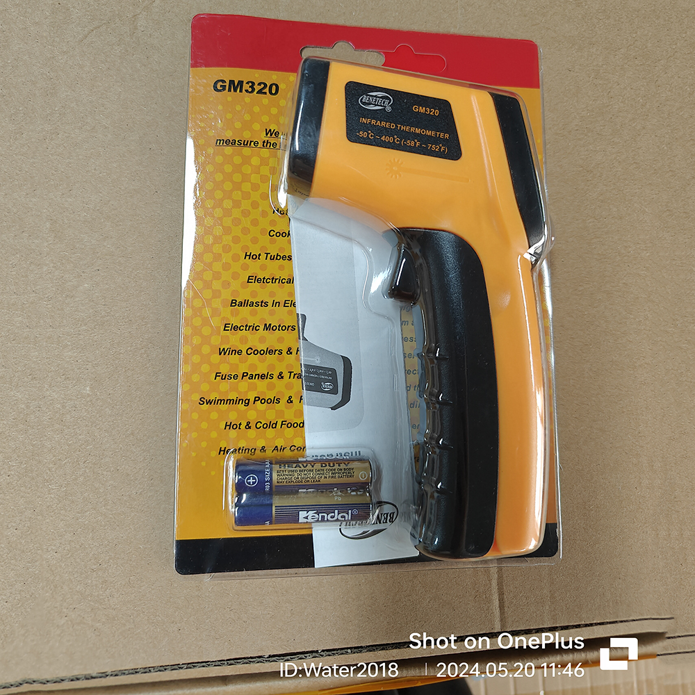 Non Contact Digital Laser Infrared Thermometer Temperature Instruments -50-400°C Temperature Pyrometer IR Laser Point Gun Tester GM320