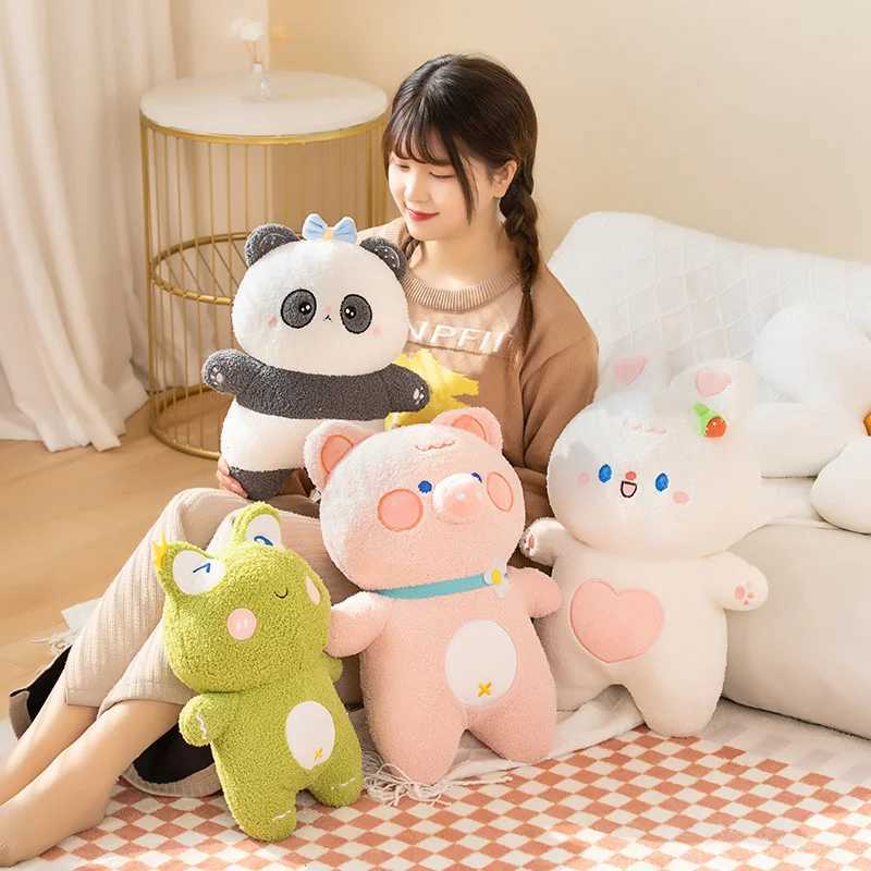 Stuffed Plush Animals Cute Stuffed Animals Plush Toy Kaii Frog Panda Bunny Pig Plushies Doll Cartoon Soft Kids Babys Toys for Girls Boys Child Gifts