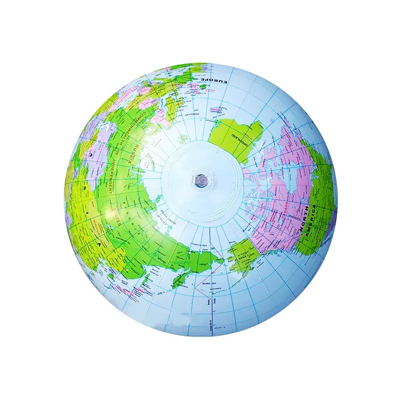 16inch Inflatable Globe World Earth Ocean Map Ball Geography Learning Educational Student Globe Kids Learning Geography Toy ZZ