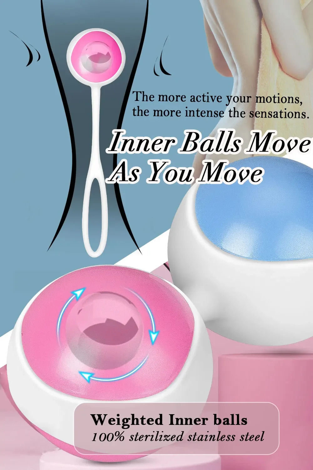 Kegel Balls for Women Vagina Tightening Sports Ben Wa Weight Ball Massager Geisha Egg Vagina Ball Womens Couple Sex Toys 240516