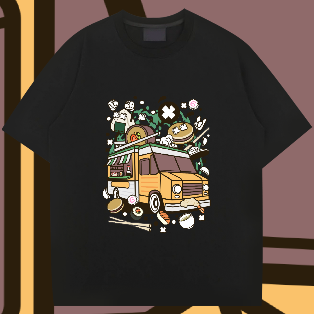 Fashion Casual T-shirts Oversize Anime Tshirt in Majestic Mountain Style for man woman