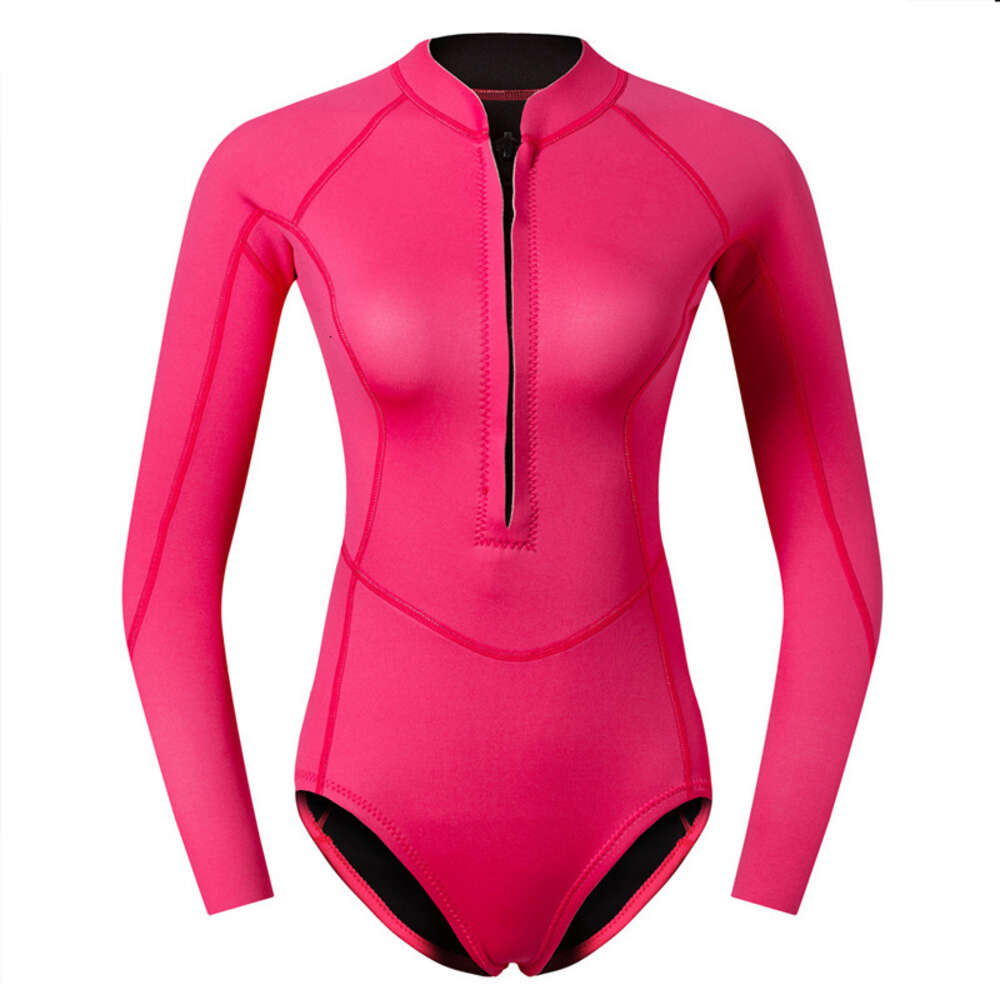 2mm diving women's wet one piece swimsuit, surfing, snorkeling, deep diving, sun protection, jellyfish suit, bikini outdoor H520-160