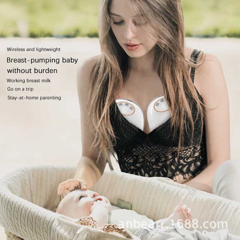 Breastpumps Wearable breast pump ultra quiet manual electric breast pump comfortable breast milk series with 24mm flange 4-mode 1 WX