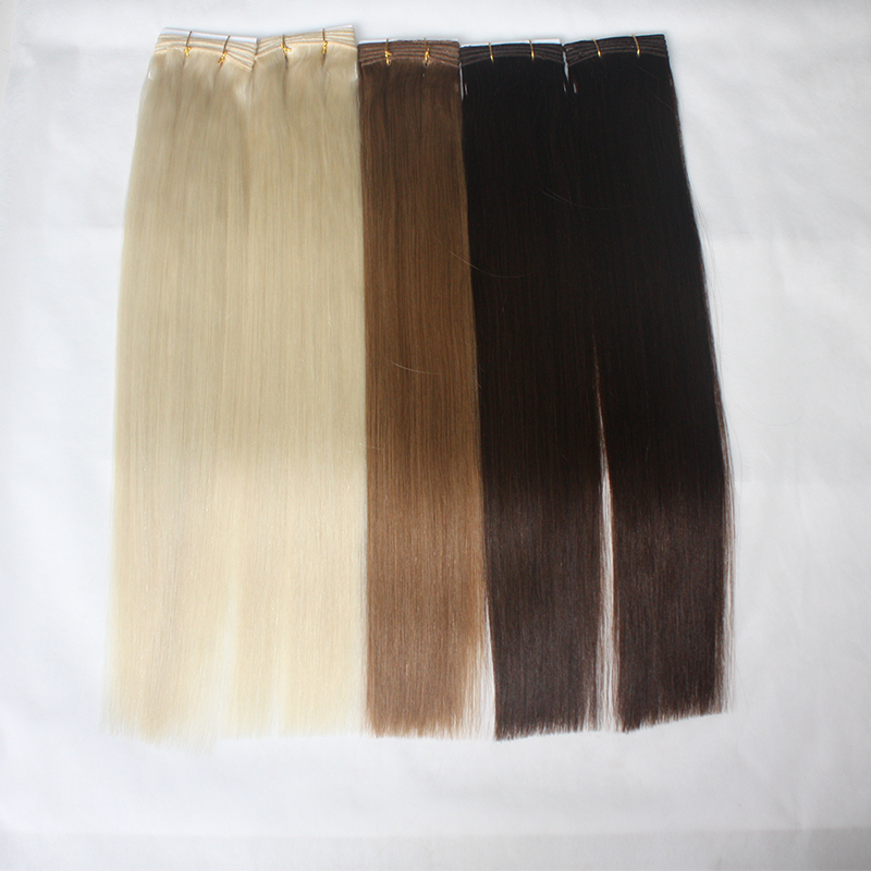 weft genius weft human hair bundles straight real human hair extension double drawn human women remy hair 50gram piece 4 pieces lot