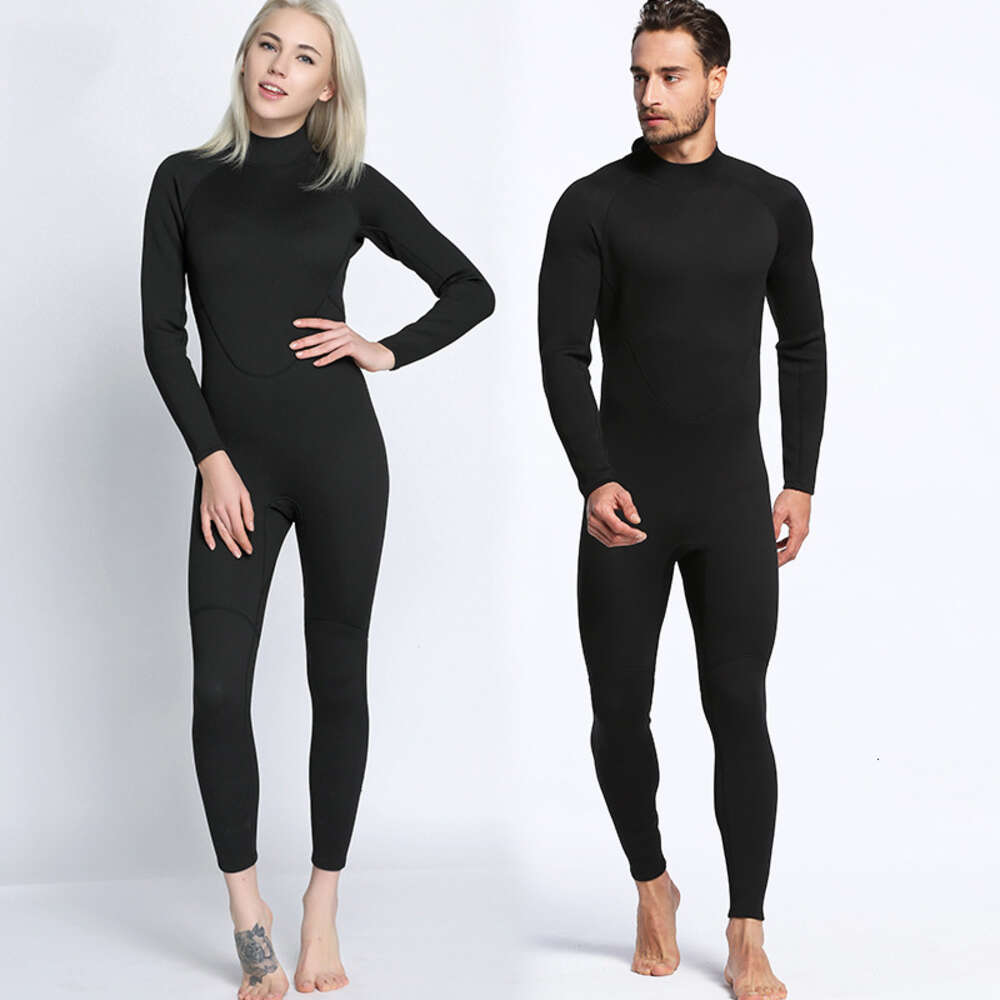 Couple 3mm male jumpsuit, warm surfing diving female long sleeved, cold resistant snorkeling, winter swimming suit, pants H520-109