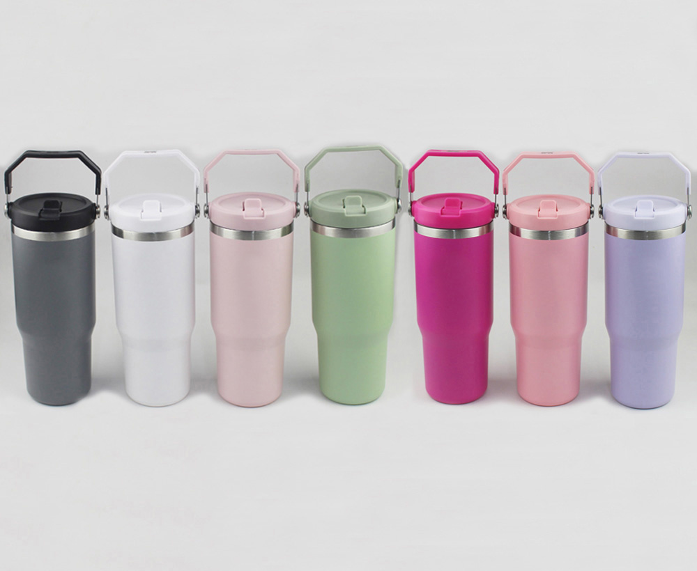 H2.0 30oz/887ml CUP Tumbler Leopard with Straw Lids Stainless Steel 30 oz Coffee Termos Car Mugs Vacuum Cup 2024 NEW
