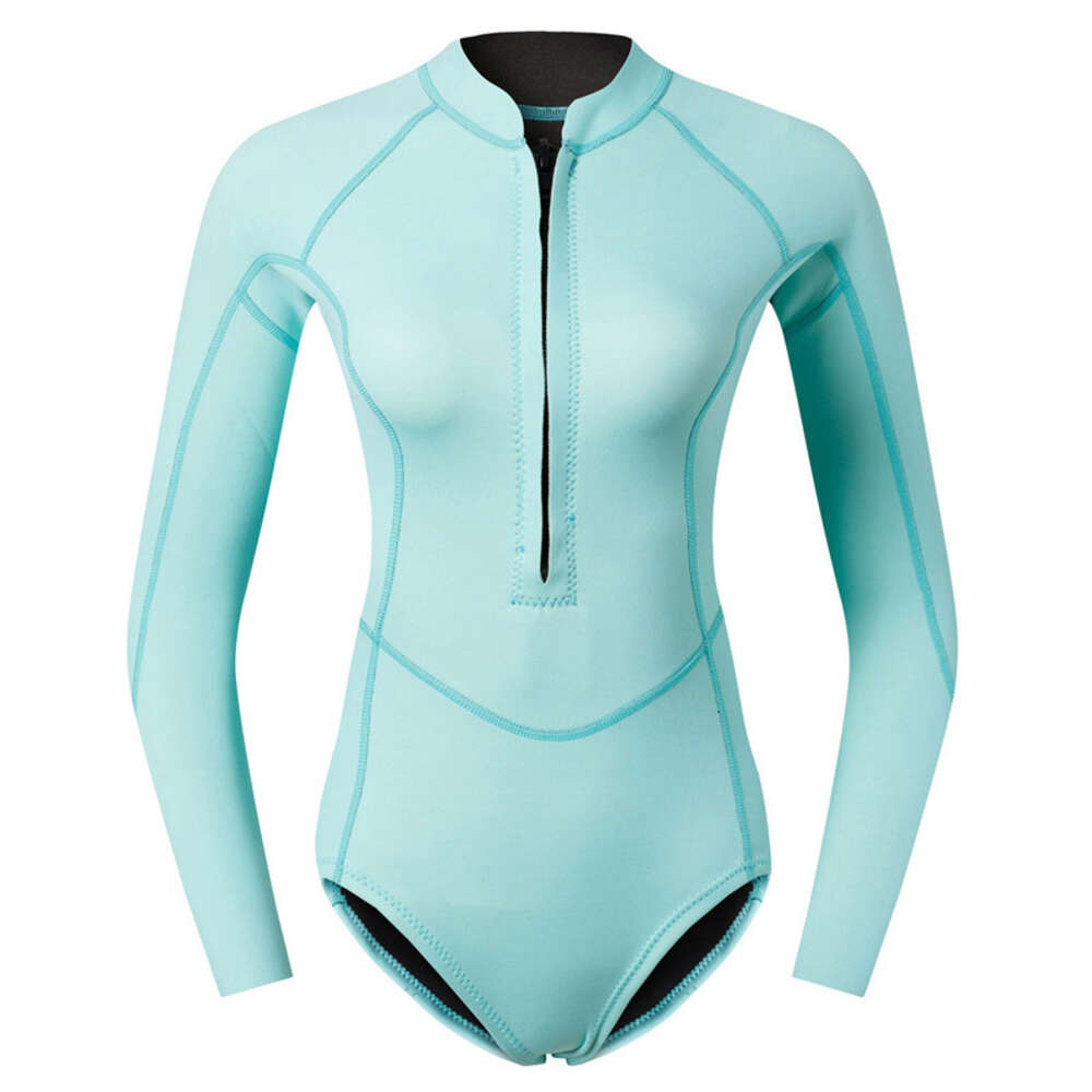 2mm diving women's wet one piece swimsuit, surfing, snorkeling, deep diving, sun protection, jellyfish suit, bikini outdoor H520-160