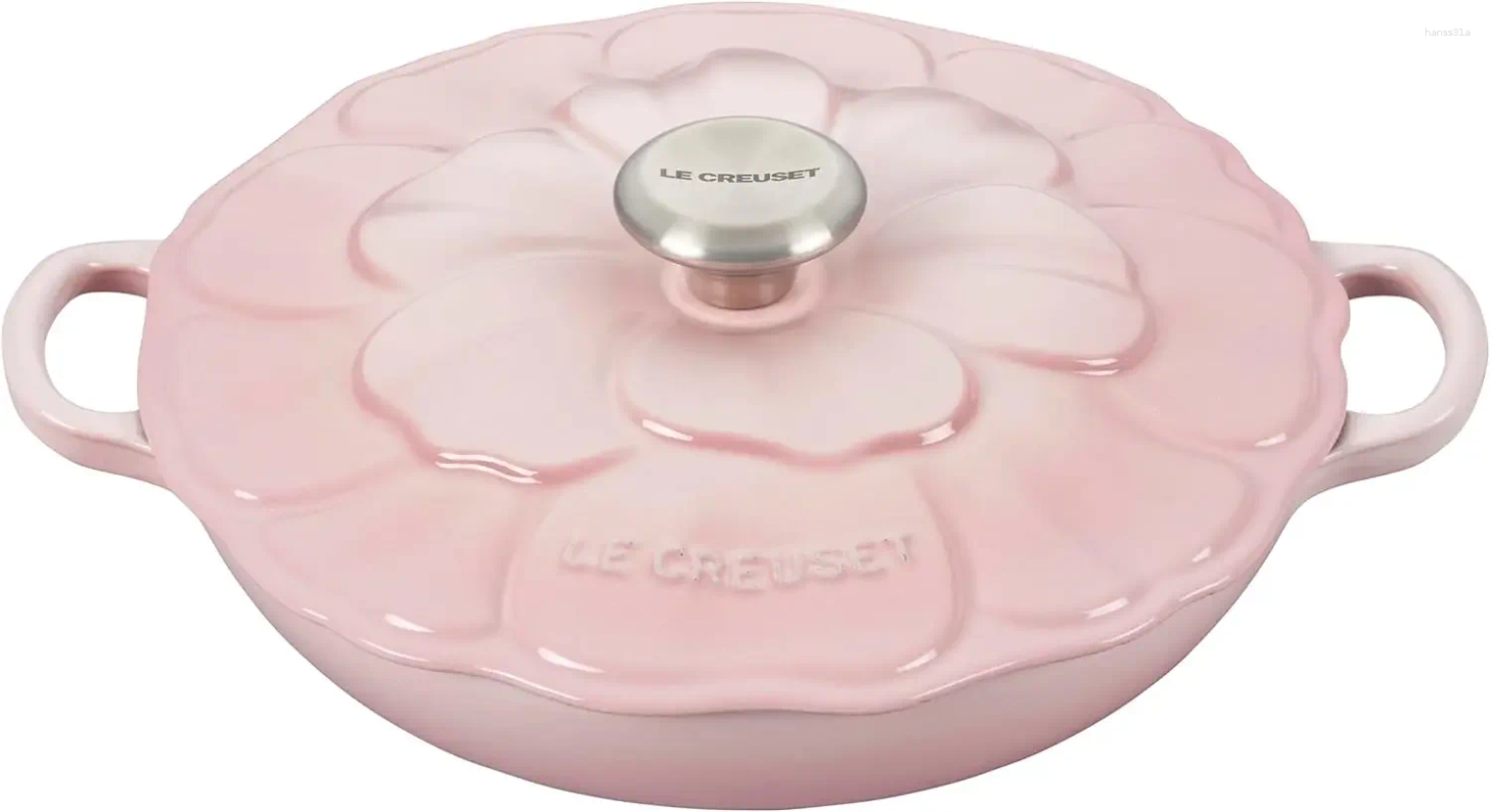 Le Pans Creuset Enameled Cast Iron Petal Braiser 2.25qt. Shell Pink