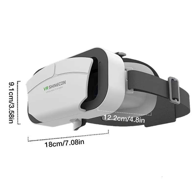 For Androids Smartphone G12 Vr Glasses Portable 3d VirtUAl World Reality 4570 Inch Cell Phone 240506