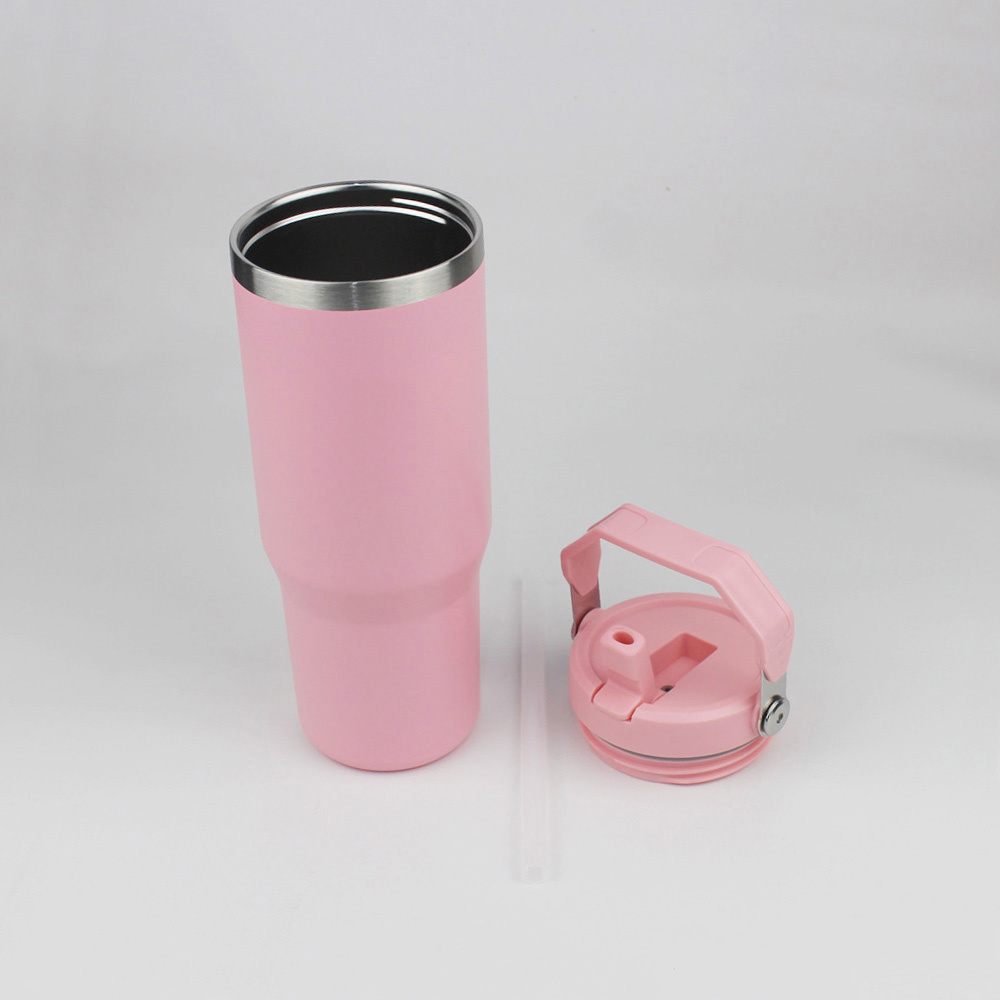 H2.0 30oz/887ml CUP Tumbler Leopard with Straw Lids Stainless Steel 30 oz Coffee Termos Car Mugs Vacuum Cup 2024 NEW