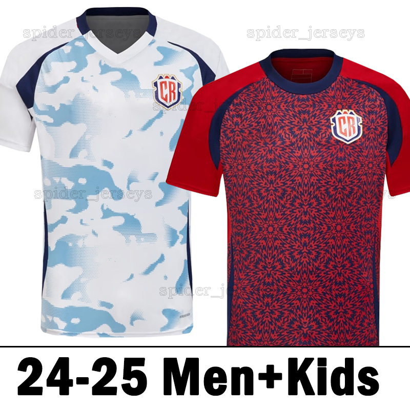 2024 2025 Costa Rica soccer jerseys Home Away 24 25 J.VARGAS DUARTE A.CONTRERA J.VENEGAS CAMPBELL G.TORRES F.CALVO Football Shirts Tops Men Uniforms kids kits
