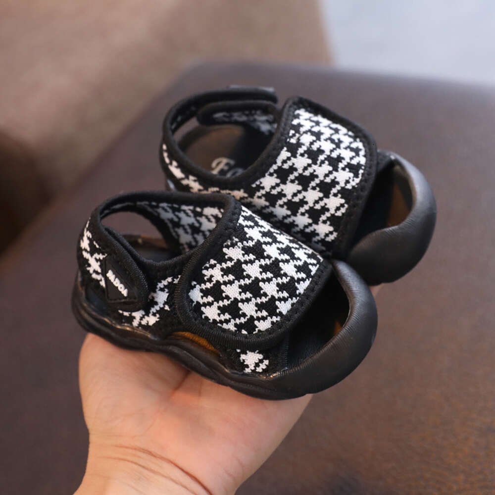 Children Bow Cute Boy Sandals 2022 Summer New Simple Baby Girls First Walker Shoes Hook & Loop Kids Fashion Casual Breathable
