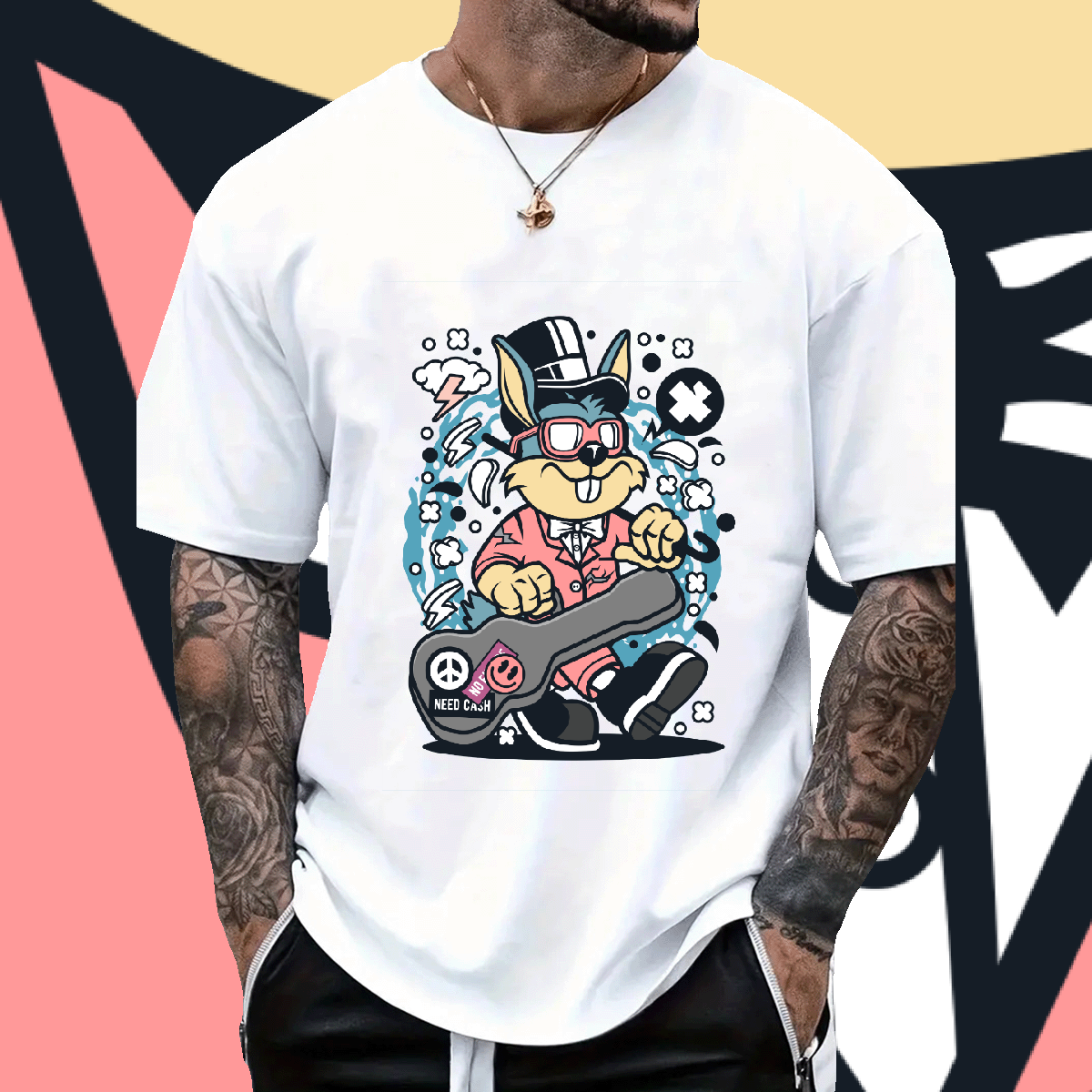 Men T Shirts Fashion Styles Casual Tees Cotton Soft Designer Branded Mens Anime Cartoon Printed Tee Tops