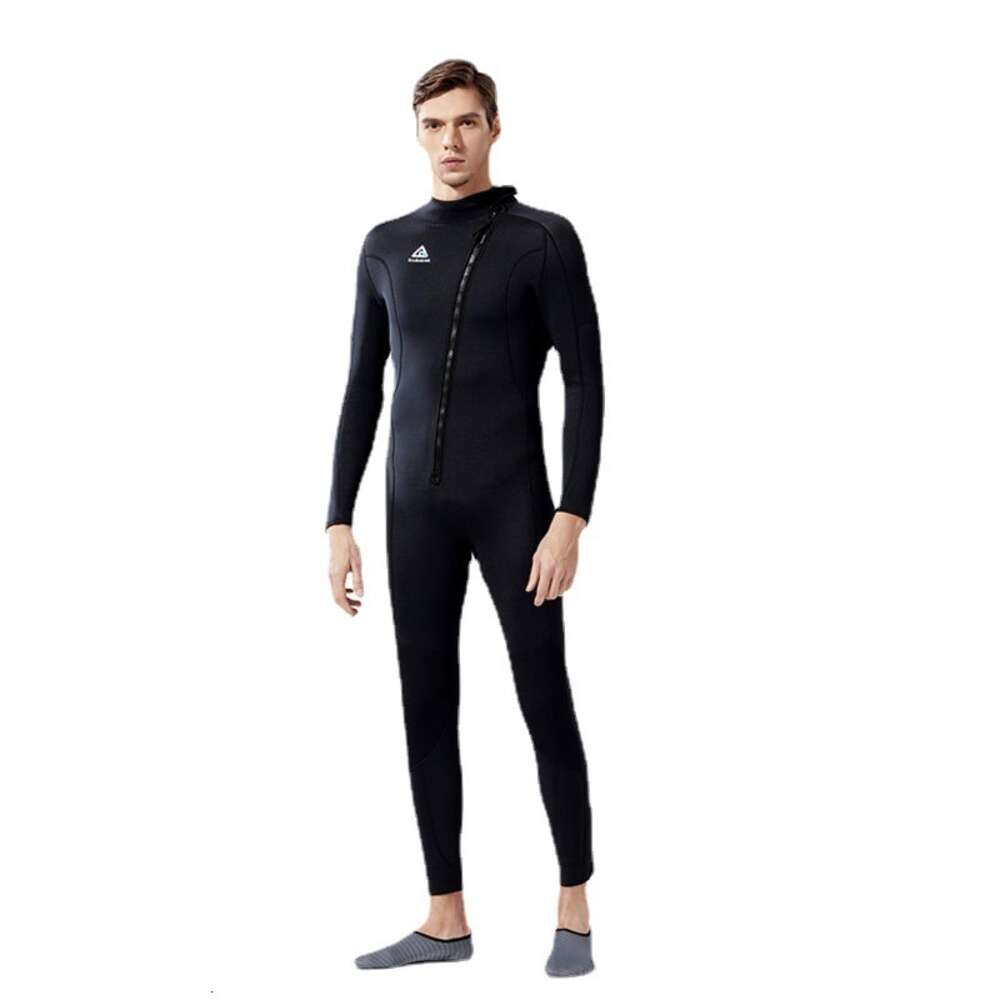 3mm Suit, Men's One Piece, Warm Surfing Jellyfish Clothes, Women's Long sleeved, Cold proof Diving Winter Swimming Clothes and Pants H520-14