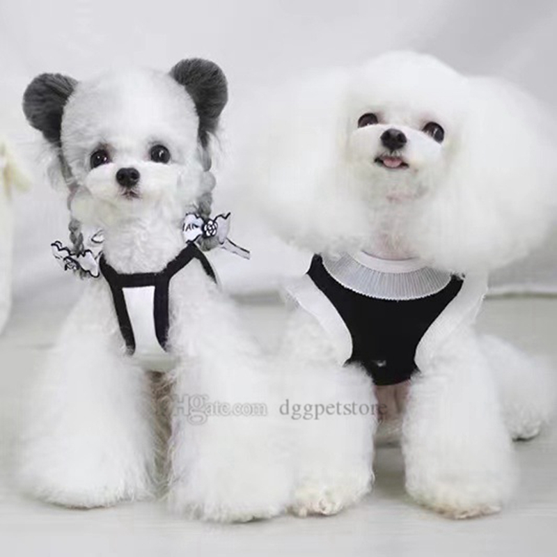 free shipping Designer Clothes Apparel Pet Shirt Cute Sundress Printed Dog Princess Dress Puppy Skirt with ic Letters for Small Dogs Cats XXS A737