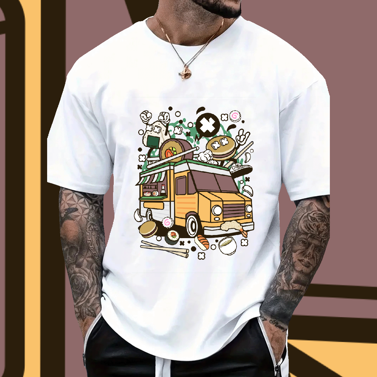 Fashion Casual T-shirts Oversize Anime Tshirt in Majestic Mountain Style for man woman