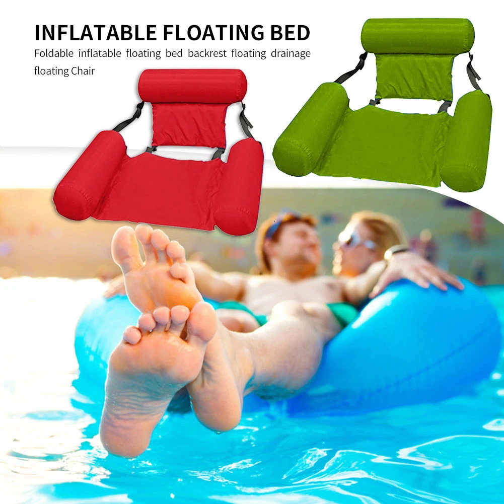 Inflatable Mattresses Water Swimming Pool Accessories Hammock Lounge Chairs Pool Float Water Sports Toys Float Mat Pool Toys 240520