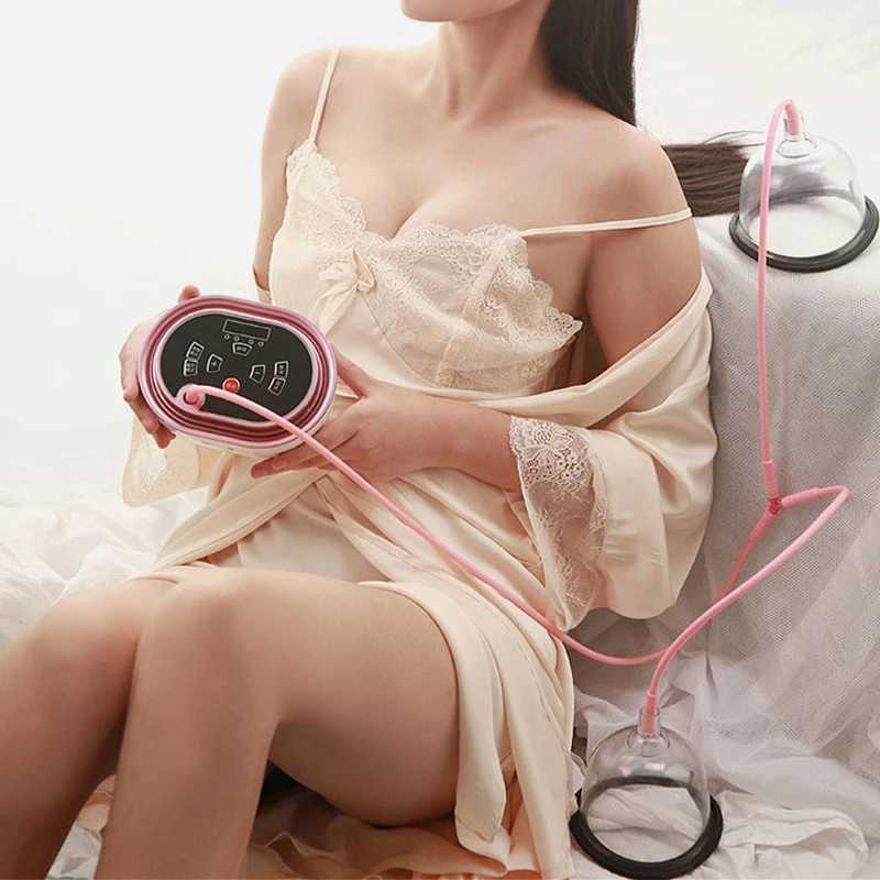 Breastpumps Electric breast massager pressure therapy chest enlargement pump vacuum cup chest enhancement cup with suction pump WX