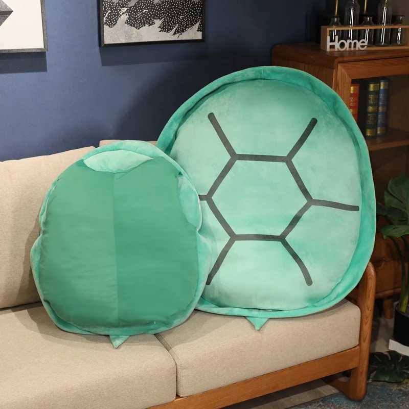 Plush Cushions Kids Turtle Plush Pillow Wearable Turtle Shell Sleeping Cushion Creative Dress Up Toy Gifts for Boys Girls 100 80 60CM