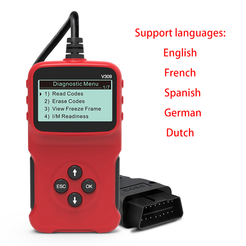 V317 new Color Screen OBD2 Diagnostic Tools Car Scanner hine 2025 Professional Tool Analyzer Automotive Code Reader Check Engine Fault