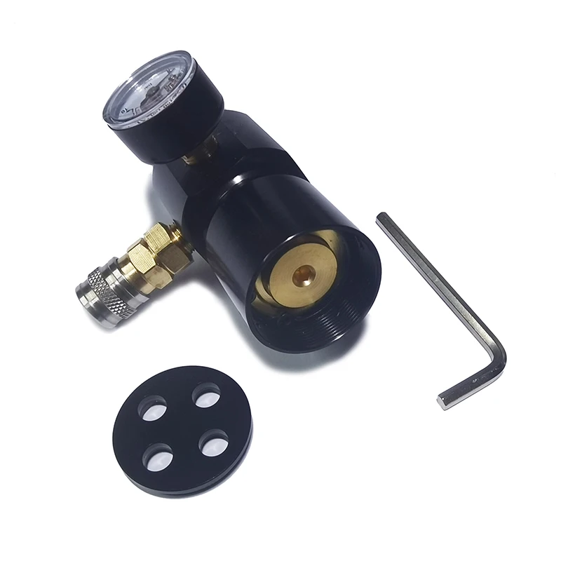 Low Pressure Regulator 0-150psi Portable Micro CO2 Regulator for Pneumatic Tools Nailers Staplers Caulking Guns G1/2-14 0.825-14