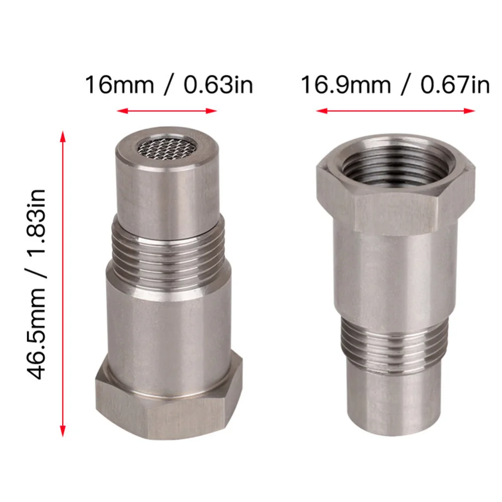 M18X1.5 thread oxygen sensor curve notch nut plug 304 stainless steel oxygen notch nut