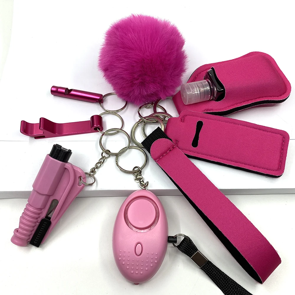 Self-Defense Wholesale Bulk Accessories Defensive Self Defense Keychain Set For Women Girl Child Personal Security Self Defense