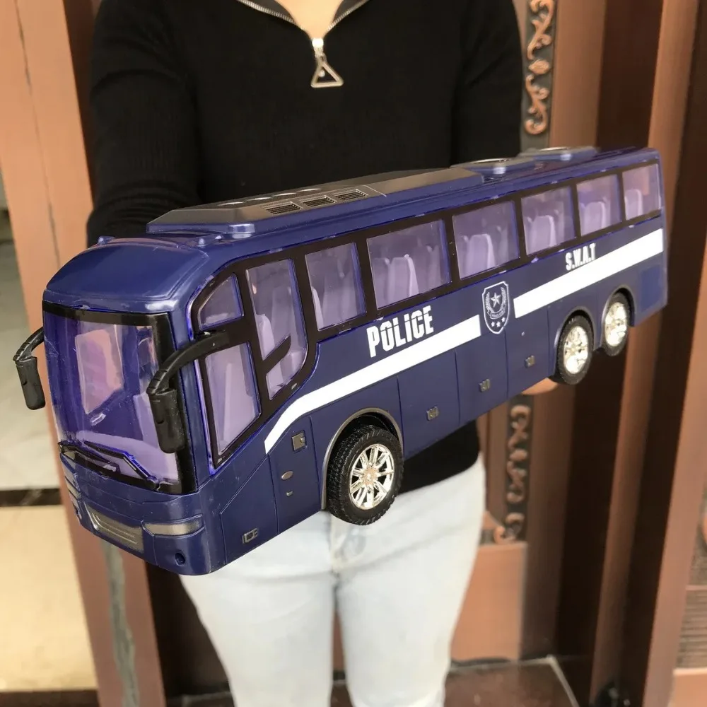Inertial Bus Car Toys for Kids Pull Back Car Model Toy Play Vehicles School Bus Police Car Educational Toys for Children Gifts