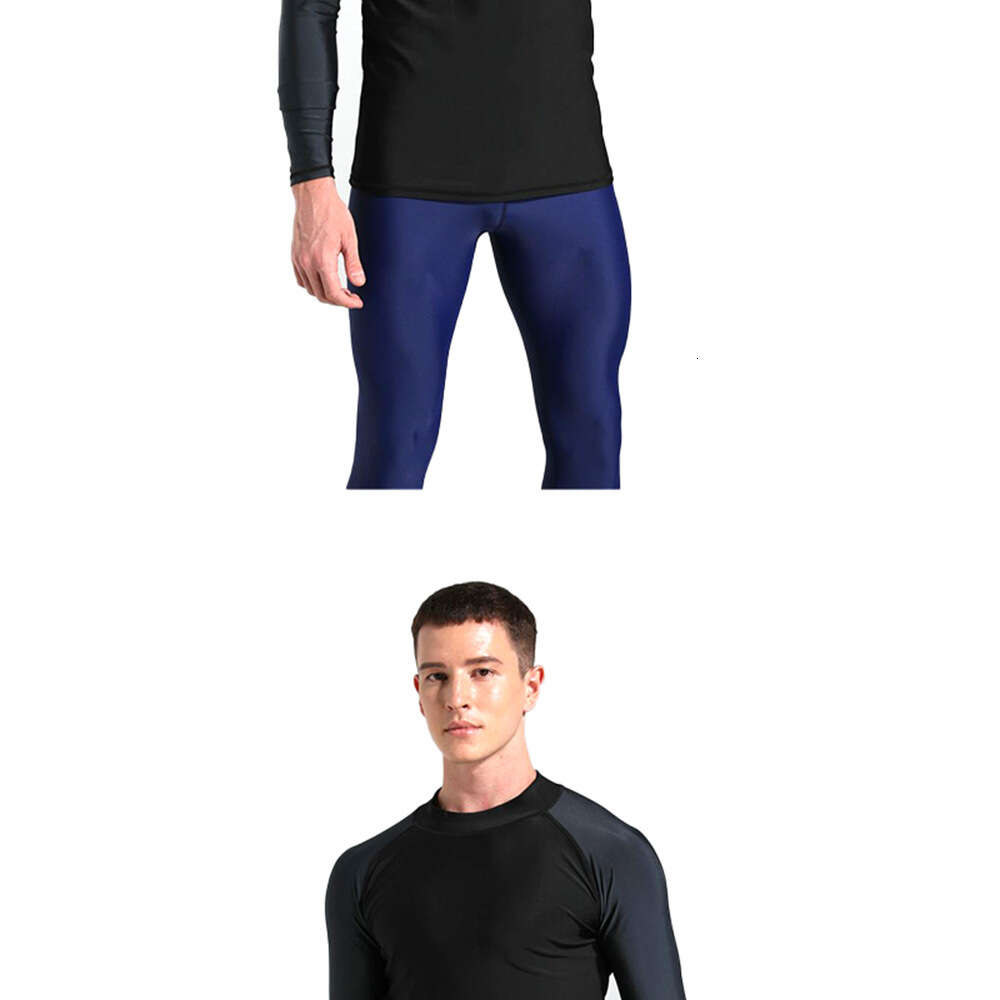 Diving suit for men, professional surfing, swimming, sun protection, swimsuit, quick drying suit, sports, cycling, and running top H521-49