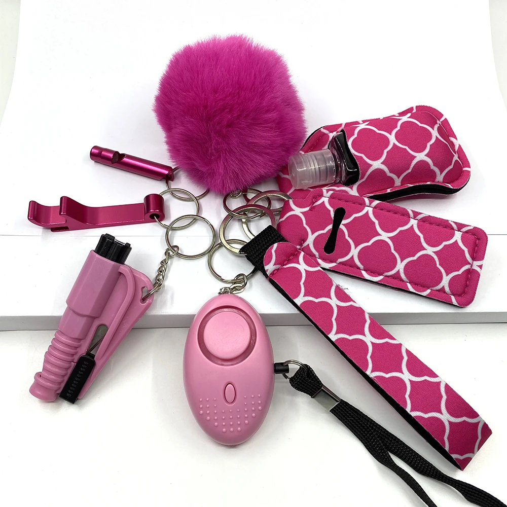 Self-Defense Wholesale Bulk Accessories Defensive Self Defense Keychain Set For Women Girl Child Personal Security Self Defense