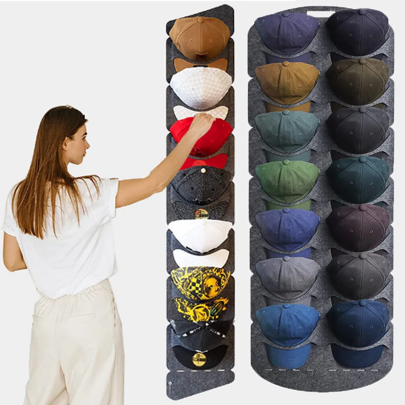 7/14 Grids Large Baseball Display new Rack Door Back 2025 Wall Non-woven and Display Baseball Storage Hat Organizer Storage Hanging