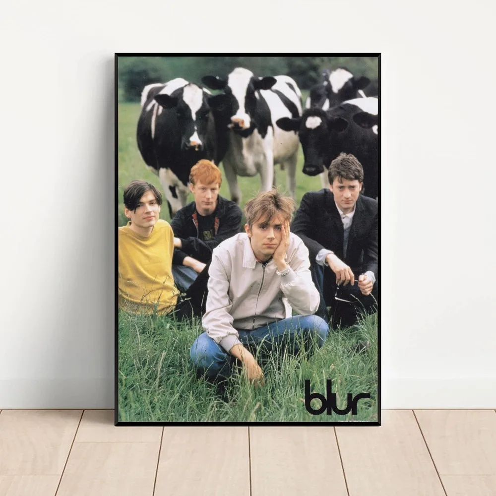 Band Musik Rapper Blur Poster 2025 Kraft new Club Bar Paper Vintage Poster Wall Art Painting Bedroom Study Stickers