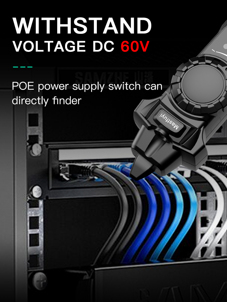 FY8172 Cable Tracker Cable POE Wire Checker Cat5 Cat6 Test Network Tool Telephone/Network Cable Wire Tracker Toner Lan Tester