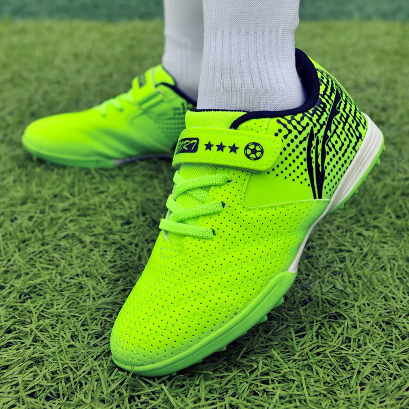 Summer Children Soccer Shoes Boys Non-slip Students Training Boots Turf Football Shoes For Kids Artificial Grass Futsal Sneaker
