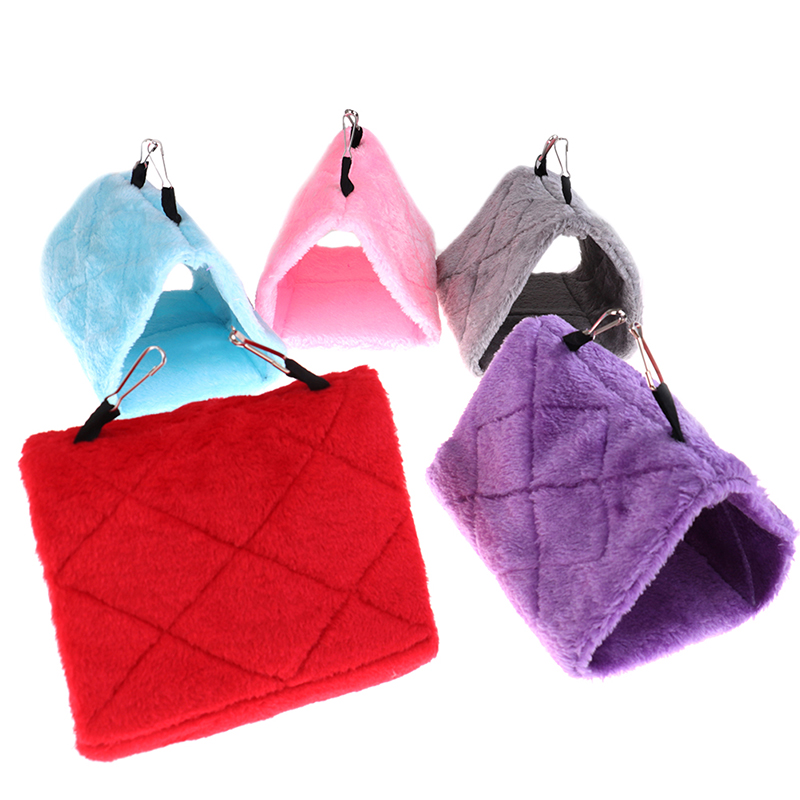 New Pet Birds Parrot Soft Warm new Plush Snle Hanging Cave Swing 2025 Toy Cage Hammock Bird Bed Decor Little Sun Veet Nest