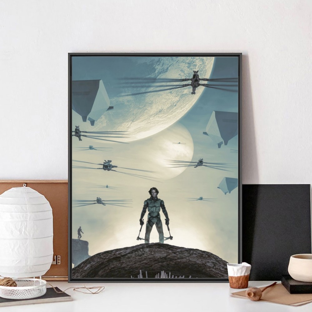 Dune Movie Posters Timothee Chalamet Poster Kraft Club Bar Paper Vintage Poster Wall Art Painting Bedroom Study Stickers