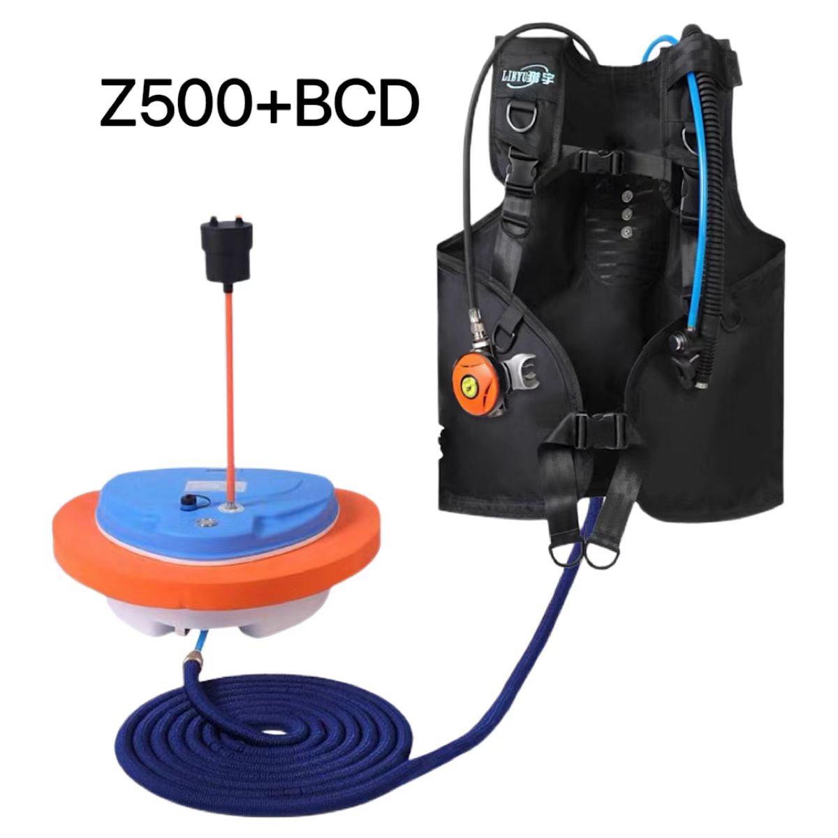 Deepest 12 Meters 2.7-5 Hours Scuba Diving Snorkel Equipment Trap Mobile Ventilator Support Underwater Snorkel And BCD